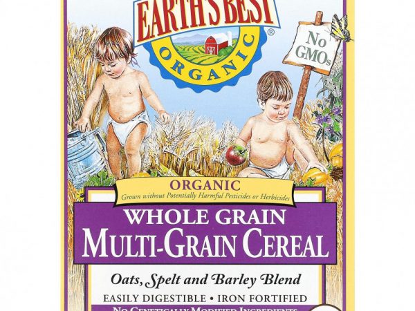 Earth's Best, Органическая многозерновая каша из цельного зерна, 227 г (8 унций)