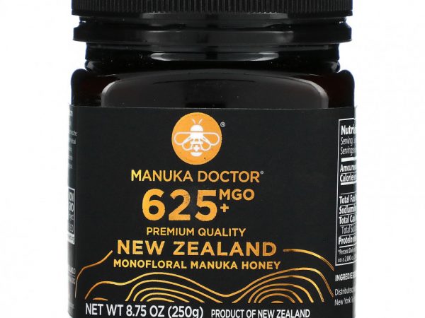 Manuka Doctor, Монофлорный мед манука, MGO 625+, 250 г (8,75 унции)