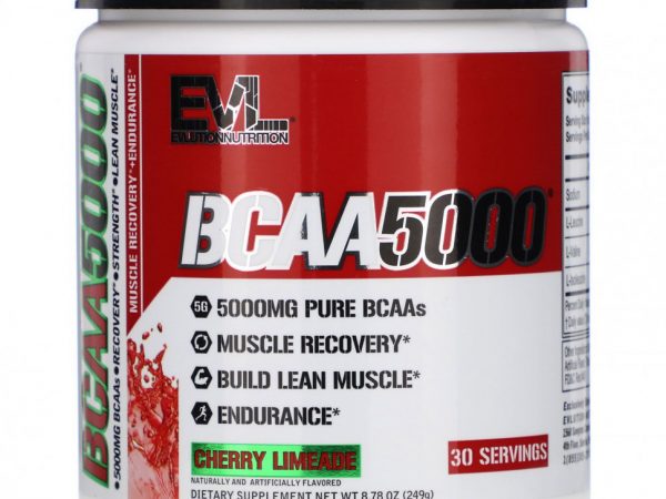 EVLution Nutrition, BCAA 5000, Cherry Limeade, 8.78 oz (249 g)