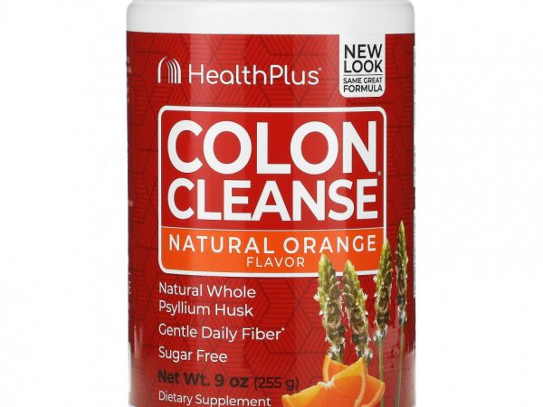 Health Plus, 'Чистка кишечника', средство для чистки толстого кишечника, с освежающим апельсиновым вкусом, 9 унций (255 г)