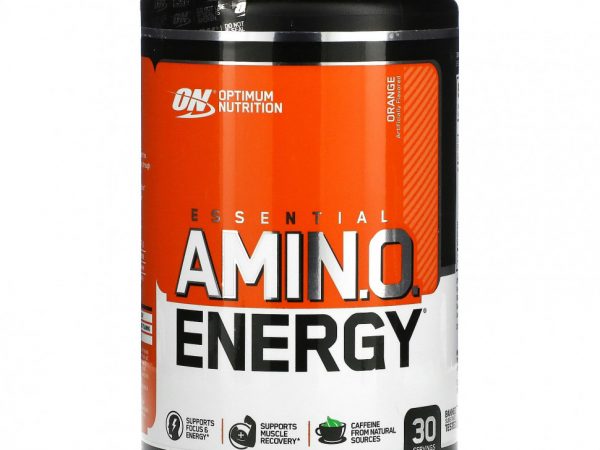 Optimum Nutrition, ESSENTIAL AMIN.O. ENERGY, охладитель с апельсином, 270 г (9,5 унции)
