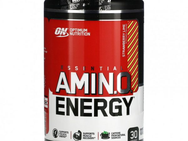 Optimum Nutrition, Энергия незаменимых аминокислот, клубника и лайм, 9,5 унций (270 г)