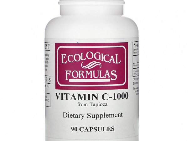 Ecological Formulas, витамин C-1000, 90 капсул