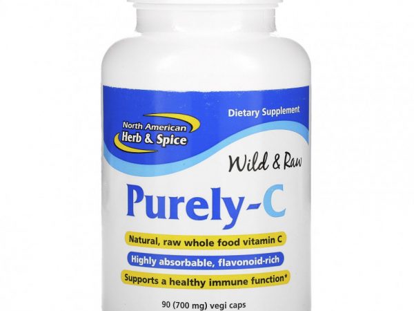 North American Herb & Spice, Purely-C, 700 мг, 90 растительных капсул