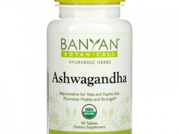 Banyan Botanicals, Ашваганда, 90 таблеток