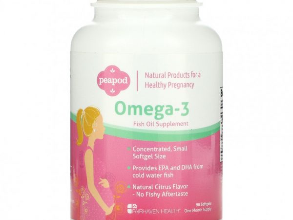 Fairhaven Health, PeaPod, омега-3, 90 капсул