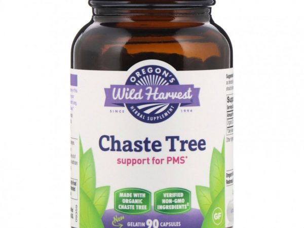 Oregon's Wild Harvest, Chaste Tree, 90 желатиновых капсул