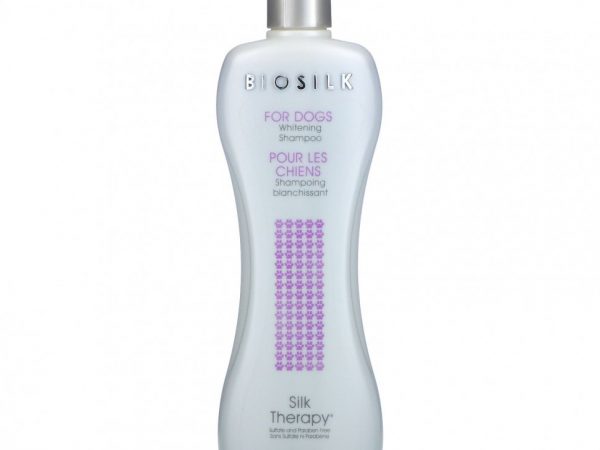 Biosilk, Silk Therapy, отбеливающий шампунь для собак, 355 мл (12 жидк. Унций)