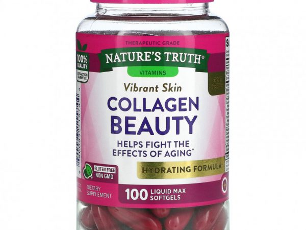 Nature's Truth, Collagen Beauty, 100 капсул Liquid Max