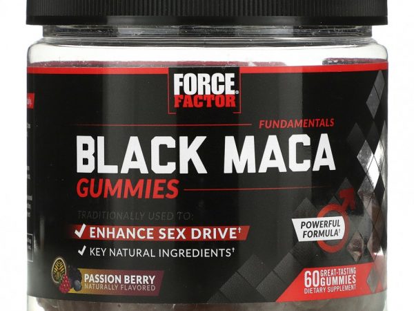 Force Factor, Fundamentals, черная мака, маракуйя, 60 жевательных таблеток