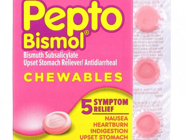 Pepto Bismol, Жевательные таблетки Pepto Bismol, 30 жевательных таблеток