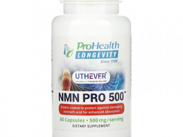 ProHealth Longevity, NMN Pro 500, 250 мг, 60 капсул