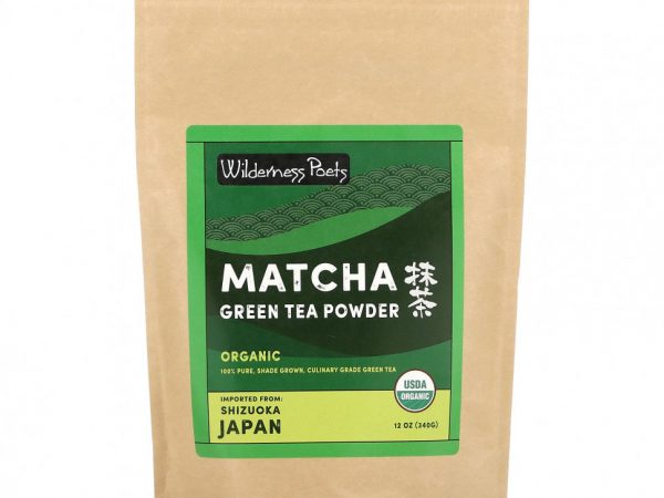 Wilderness Poets, Зеленый чай матча в порошке, 340 г (12 унций)