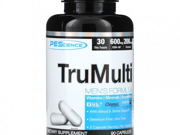 PEScience, TruMulti, формула для мужчин`` 90 капсул