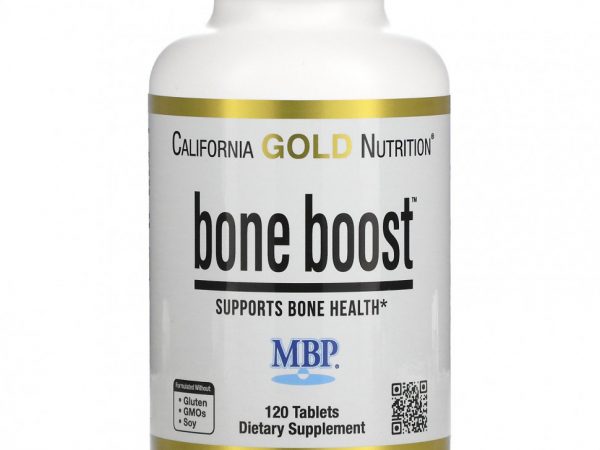 California Gold Nutrition, Bone Boost, добавка для поддержки здоровья костей, 120 таблеток