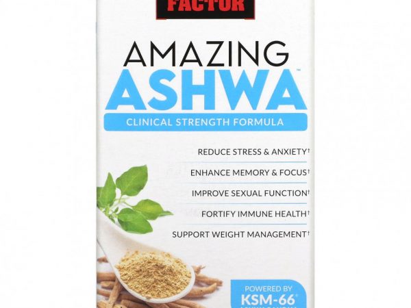 Force Factor, Amazing Ashwa, 120 таблеток