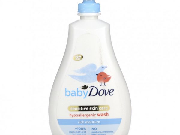 Dove, Для детей, средство для ухода за чувствительной кожей, гипоаллергенное средство, насыщенное увлажнение, 591 мл (20 жидк. Унций)