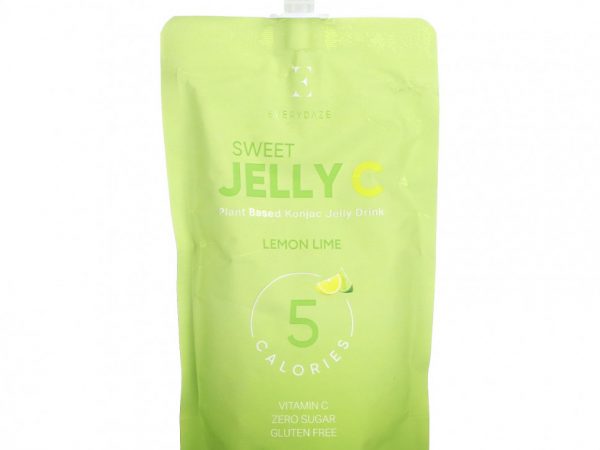 Everydaze, Sweet Jelly C, желейный напиток из конжака на растительной основе, лимон и лайм, 150 мл (5,02 жидк. Унции)