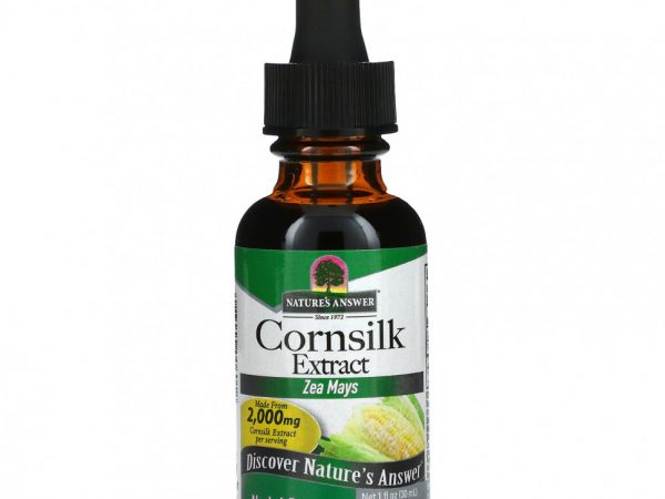 Nature's Answer, экстракт кукурузных рылец, без спирта, 2000 мг, 30 мл (1 жидк. унция)