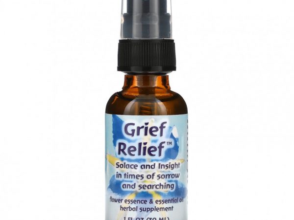 Flower Essence Services, Grief Relief, цветочная эссенция и эфирное масло, 30 мл