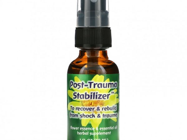 Flower Essence Services, Quintessentials, Пост-травматичный Стабилизатор, Цветочая Эссенция и Эфирное Масло 1 жидких унции (30 мл)