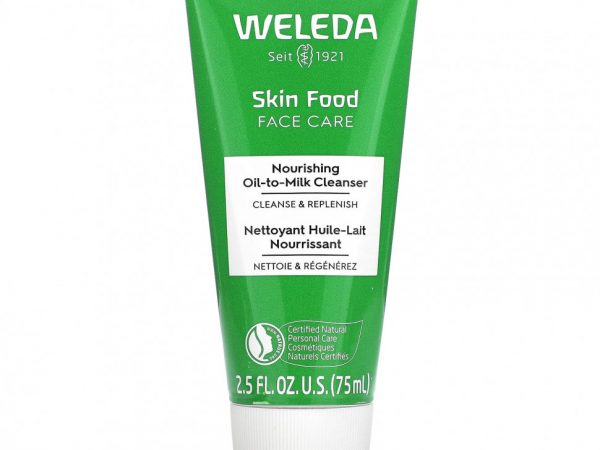 Weleda, Skin Food, уход за лицом, питательное очищающее масло на основе молока, 75 мл (2,5 жидк. Унции)