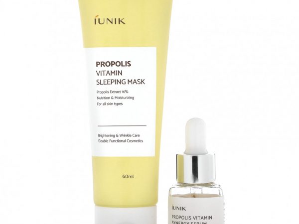 iUNIK, Propolis Edition Skin Care Set, Cream & Mini Serum, 2 Piece Set