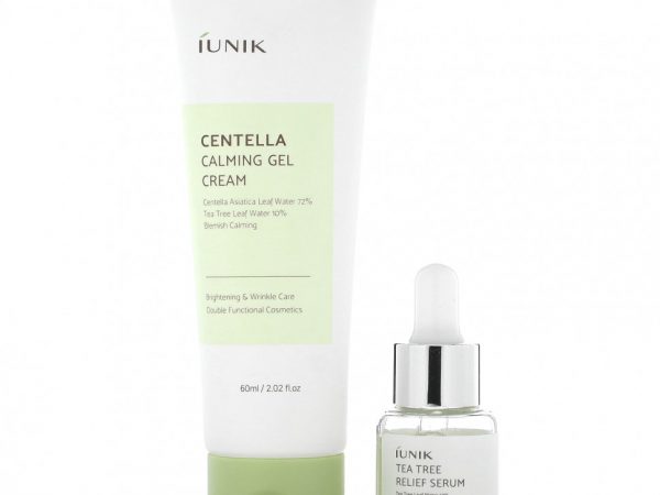 iUNIK, Centella Edition Skin Care Set, Cream & Mini Serum, 2 Piece Set