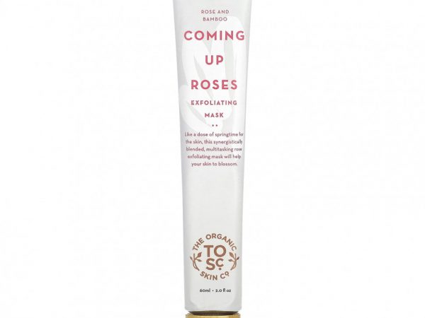 The Organic Skin Co., Coming Up Roses, отшелушивающая косметическая маска с розой и бамбуком, 60 мл (2 жидк. Унции)