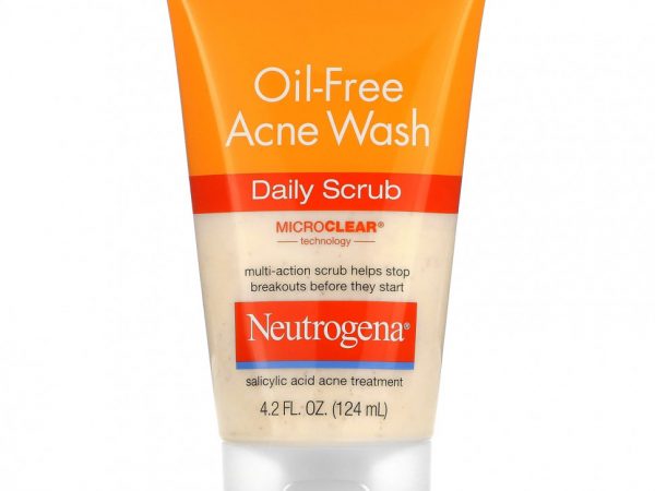Neutrogena, Oil-Fresh Acne Wash, ежедневный скраб, 124 мл (4,2 жидк. Унции)