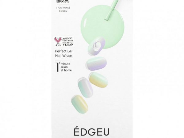 Edgeu, Гелевые обертывания для ногтей Perfect, ENP310, Sherbert Recipe, набор из 16 полосок
