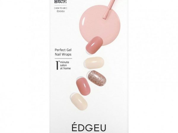 Edgeu, Гелевые обертывания для ногтей Perfect, END111, Chiffon Glow, набор из 16 полосок