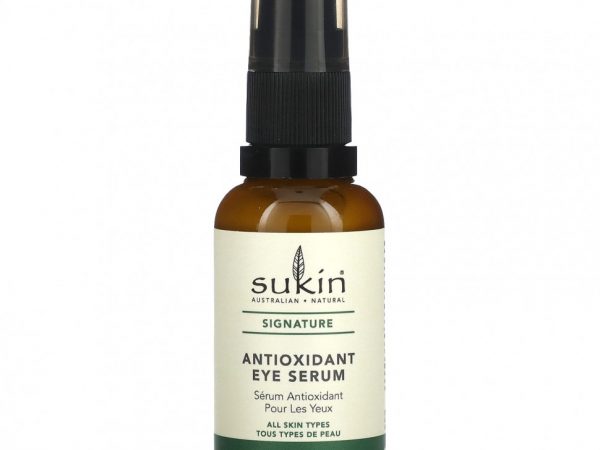 Sukin, Signature, антиоксидантная сыворотка для кожи вокруг глаз, 30 мл (1,01 жидк. Унции)
