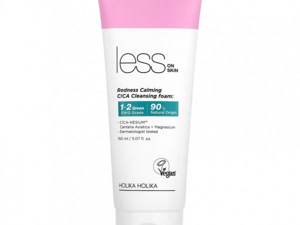Holika Holika, Less On Skin, очищающая пенка для снятия покраснений, 150 мл (5,07 жидк. Унции)