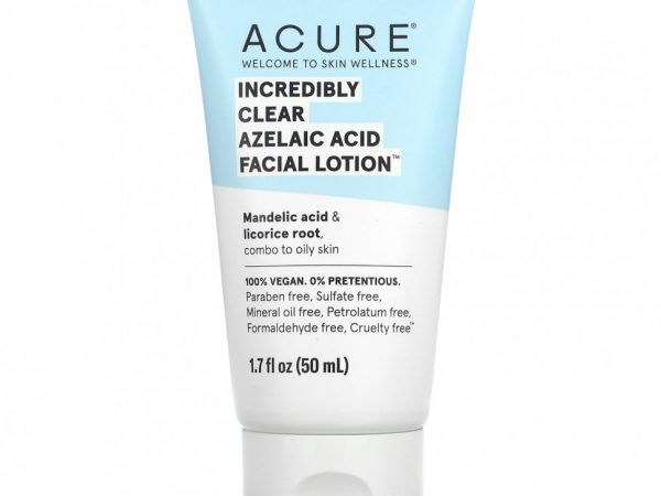 ACURE, Невероятно чистый лосьон для лица с азелаиновой кислотой, 50 мл (1,7 жидк. Унции)