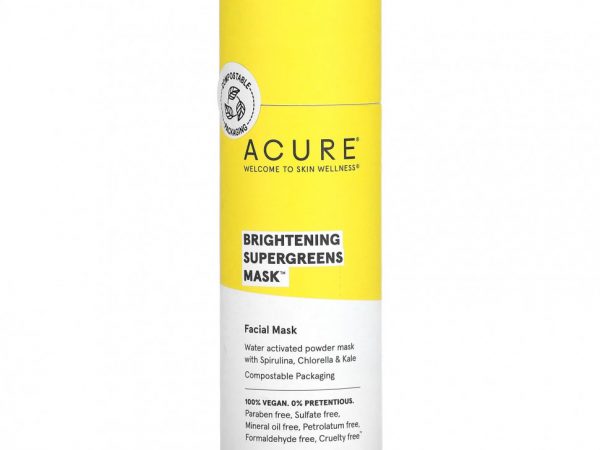 ACURE, Осветляющая маска для лица Supergreens, 30 г (1 унция)