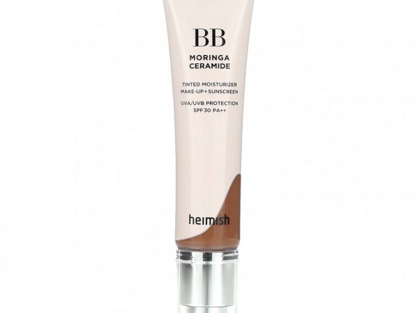 Heimish, BB Moringa Ceramide, тонирующее увлажняющее средство для макияжа и солнцезащитного крема, SPF 30 PA ++, глубокий, 30 г (1,05 унции)
