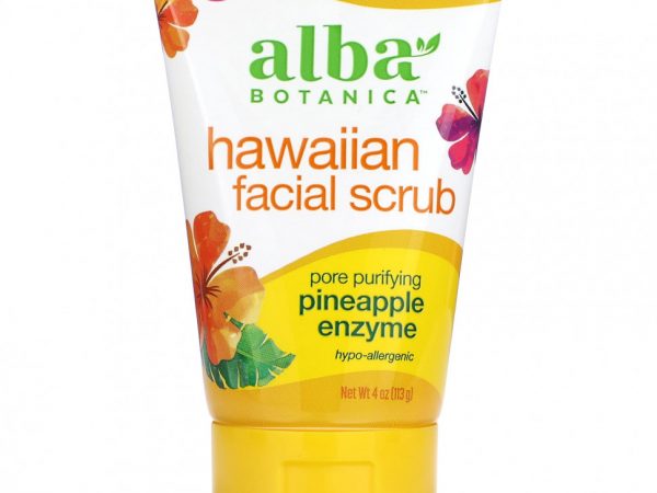 Alba Botanica, Гавайский скраб для лица, 113 г (4 унции)