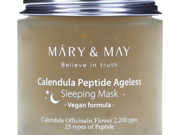 Mary&May, Calendula Peptide Ageless, маска для сна, 110 г (3,88 унции)