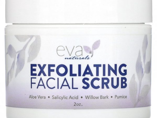 Eva Naturals, Отшелушивающий скраб для лица, 2 унции