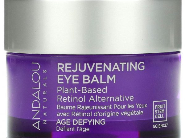 Andalou Naturals, омолаживающий бальзам для кожи вокруг глаз, растительная альтернатива ретинолу, антивозрастной эффект, 13 г (0,45 унции)