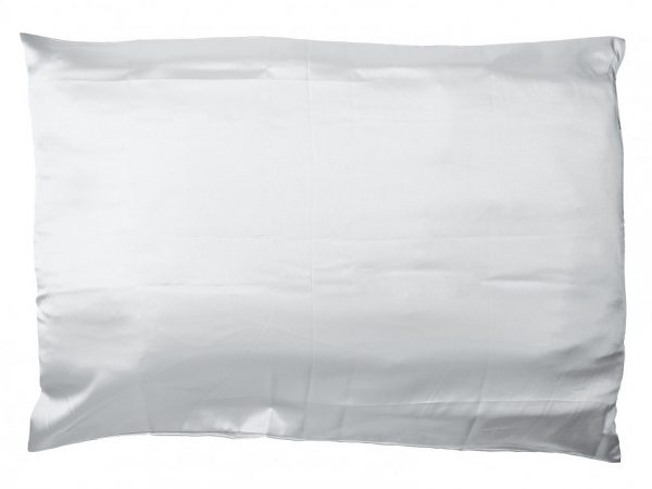 Giovanni, Атласная наволочка, элегантное серебро, 1 наволочка