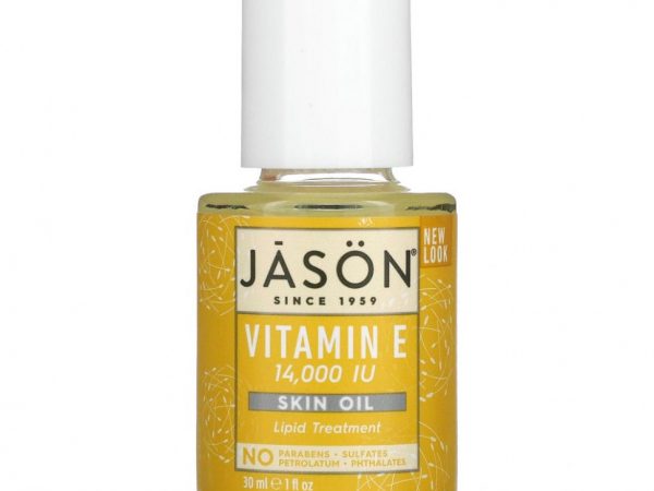 Jason Natural, Витамин E, кожное масло, 14000 МЕ, 30 мл (1 жидк. Унция)