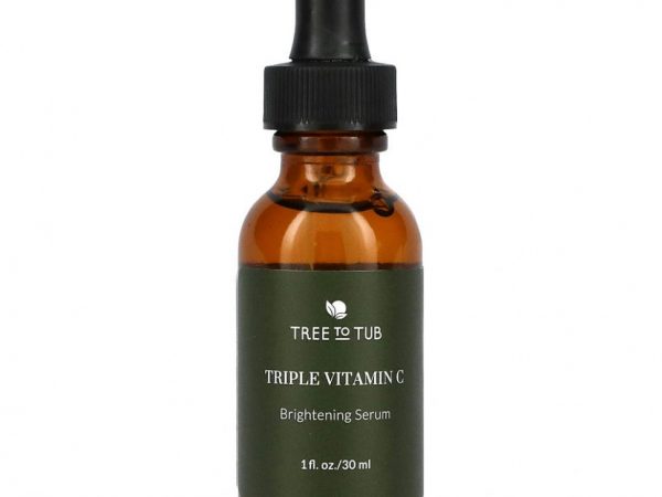 Tree To Tub, ультраосветляющая сыворотка с тройным витамином C для чувствительной кожи, 30 мл (1 жидк. унция)