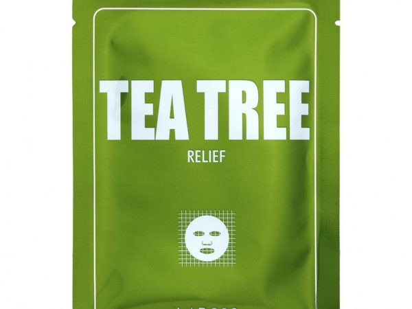 Lapcos, Тканевая маска с чайным деревом, облегчение, 1 шт., 25 мл (0,84 жидк. Унции)