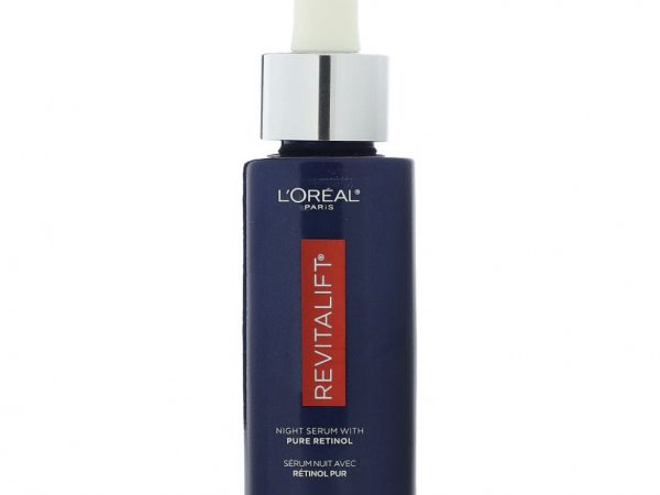 L'Oréal, Revitalift Derm Intensives, ночная сыворотка с чистым ретинолом, без отдушек, 30 мл (1 жидк. Унция)
