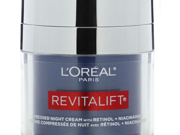 L'Oréal, Revitalift, ночной крем с ретинолом и ниацинамидом, без отдушек, 48 г (1,7 унции)