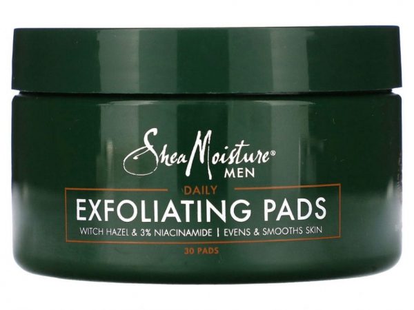SheaMoisture, Ежедневные отшелушивающие салфетки для мужчин, 30 шт.