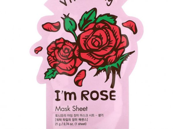 Tony Moly, I'm Rose, Vitalizing Beauty Mask, тканевая маска, 1 шт., 21 г (0,74 унции)