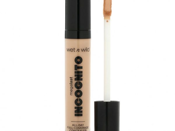 wet n wild, Megalast Incognito, консилер для полного покрытия на весь день, легкая средняя, 5,5 мл (0,18 жидк. Унции)
